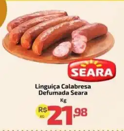 Supermercado Jacomar Linguiça calabresa defumada seara oferta