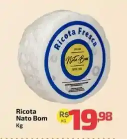 Supermercado Jacomar Ricota nato bom oferta