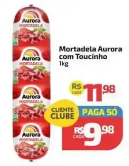 Supermercado Jacomar Mortadela aurora com toucinho oferta