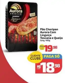 Supermercado Jacomar Pão choripan aurora com linguiça toscana e queijo oferta