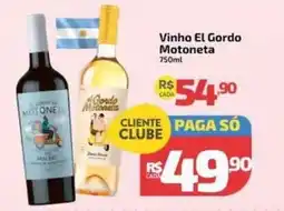 Supermercado Jacomar Vinho el gordo motoneta oferta