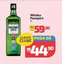 Supermercado Jacomar Whisky Passport oferta