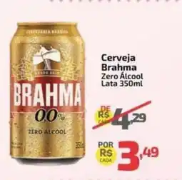 Supermercado Jacomar Cerveja brahma zero álcool lata oferta