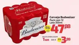 Supermercado Jacomar Cerveja Budweiser Pack com oferta