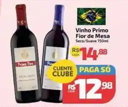 Supermercado Jacomar Vinho primo fior de mesa seco suave oferta