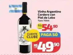Supermercado Jacomar Vinho argentino cordero con piel de lobo tipos oferta