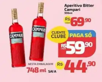 Supermercado Jacomar Aperitivo bitter campari oferta