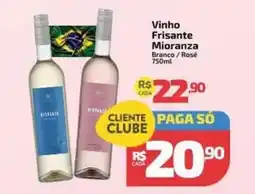 Supermercado Jacomar Vinho frisante mioranza branco rosé oferta