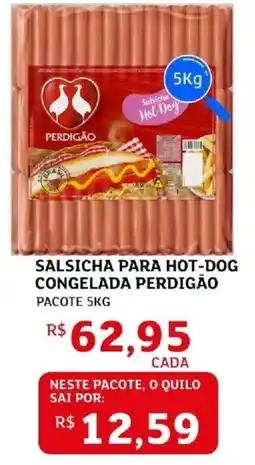 Assaí Atacadista Salsicha para hot-dog congelada perdigão oferta