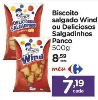 Biscoito salgado wind ou deliciosos salgadinhos panco