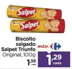 Carrefour Biscoito salgado Salpet Triunfo Original oferta