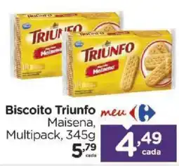 Carrefour Biscoito Triunfo Maisena oferta
