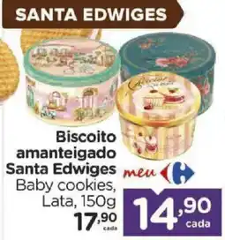 Carrefour Biscoito amanteigado Santa Edwiges Baby cookies oferta