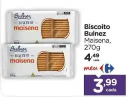 Carrefour Biscoito Bulnez Maisena oferta
