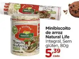 Carrefour Minibiscoito de arroz natural life integral oferta