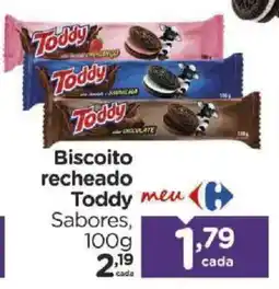 Carrefour Biscoito recheado Toddy Sabores oferta