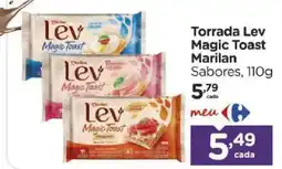 Carrefour Torrada lev magic toast marilan sabores oferta