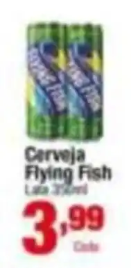 Santo Supermercados Cerveja Flying Fish oferta