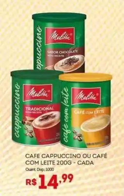 Bistek Supermercados Café cappuccino ou café com leite oferta