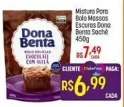 Muffato Mistura para bolo massas escuros dona benta sachê oferta