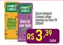 Muffato Suco integral campo largo laranja ou uva tp oferta