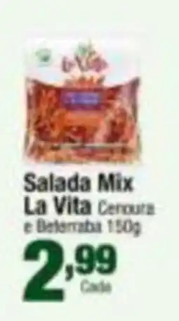 Santo Supermercados Salada Mix La Vita Cenoura e Beterraba oferta