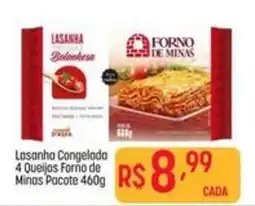 Muffato Lasanha congelada 4 queijos forno de minas pacote oferta