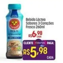 Muffato bebida láctea sabores 3 corações oferta