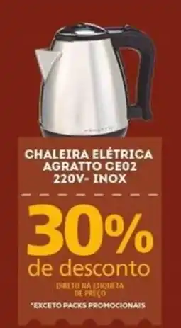 Bistek Supermercados Chaleira elétrica agratto ce02 220v - inox oferta