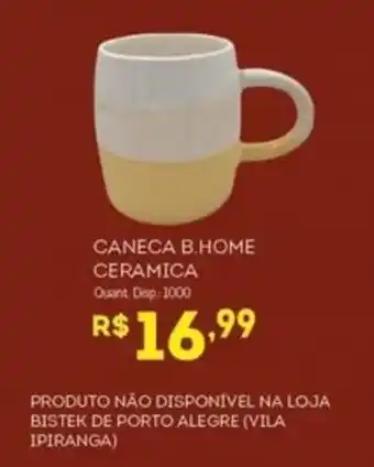 Caneca b home ceramica