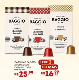 Bistek Supermercados Cápsulas baggio aromas 50g oferta