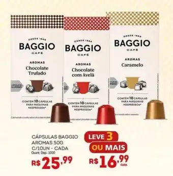 Cápsulas baggio aromas 50g