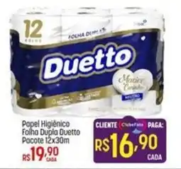 Muffato Papel Higiênico Folha Duplo Duetto oferta