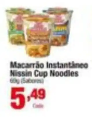Macarrão Instantâneo Nissin Cup Noodles