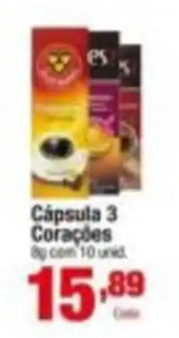 Santo Supermercados Cápsula 3 Corações oferta