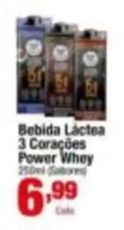 Santo Supermercados Bebida Lactea 3 Corações Power Whey oferta