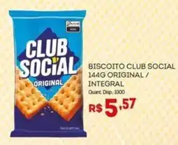 Bistek Supermercados biscoito club social original / integral oferta