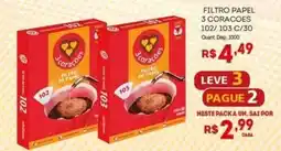 Bistek Supermercados Filtro papel 3 coracoes oferta