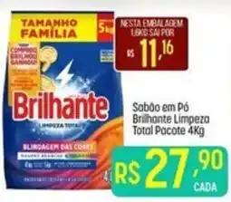 Muffato Sabão em Pó Brilhante Limpeza Total Pacote oferta