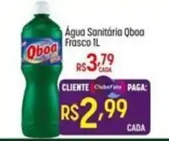 Muffato Água Sanitária Qboa Frasco 1l oferta