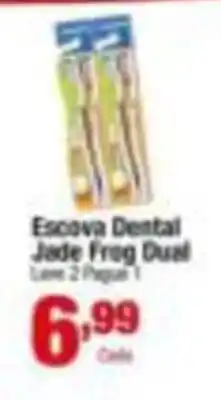Santo Supermercados Escova Dental Jade Frog Dual oferta