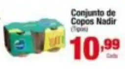 Santo Supermercados Conjunto de Copos Nadir oferta
