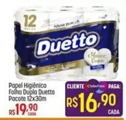 Muffato Papel Higiênico Folha Dupla Duetto oferta