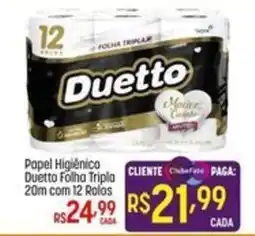 Muffato Papel Higiênico Duetto Folha Tripla oferta