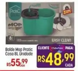 Muffato Balde Mop Pratic Casa 8L oferta
