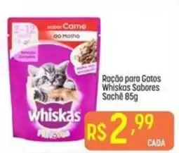Muffato Ração para Gatos Whiskas Sabores Sache 85g oferta