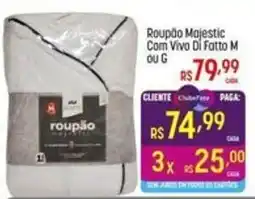 Muffato Roupão Majestic Com Vivo Di Fatto M ou G oferta