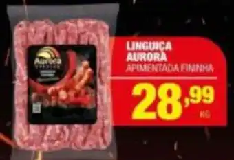 Santo Supermercados Linguiça aurora apimentada fininha oferta