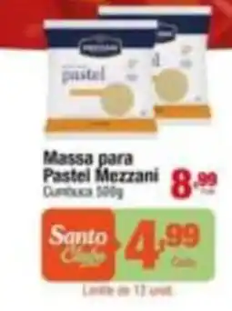 Santo Supermercados Massa para Pastel Mezzani oferta