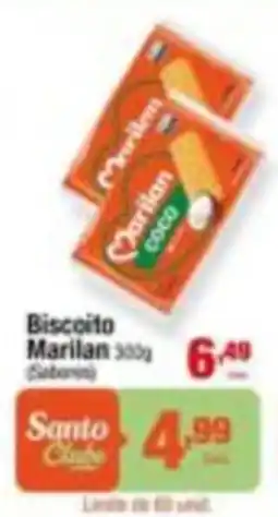 Santo Supermercados Biscoito Marilan oferta